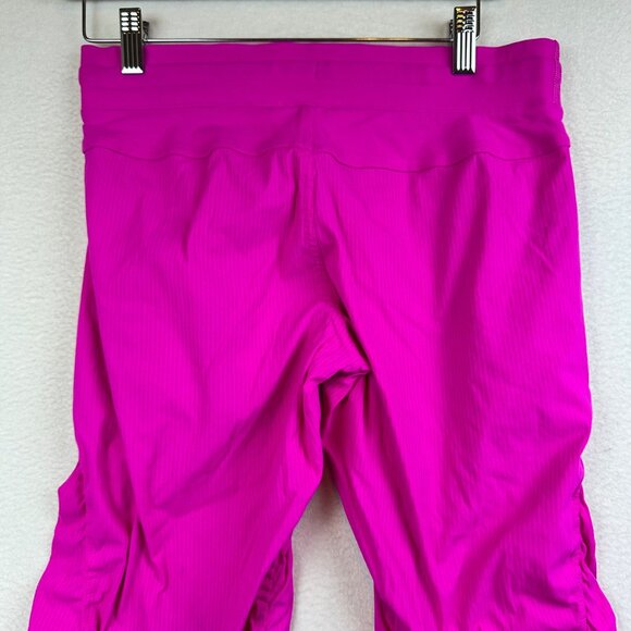 Ivivva by Lululemon Girl Size 14 Hot Pink Scrunched Pants Capri Athleisure Dance - Picture 9 of 13